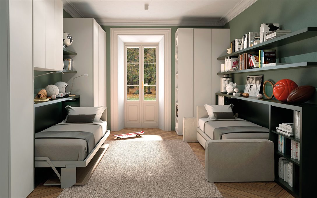 Opklapbed 1persoons BedHabits 8a